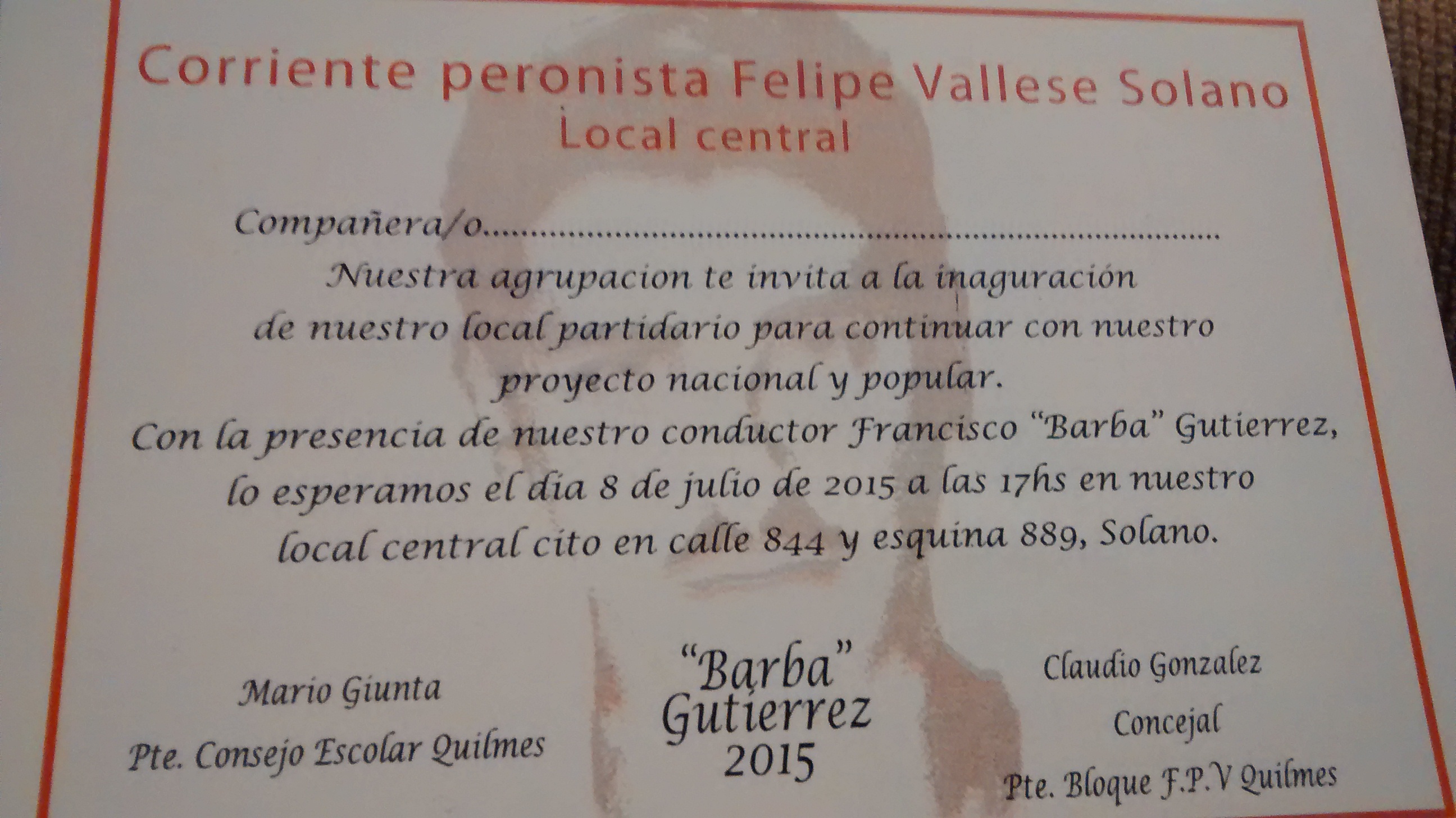 González y Giunta inauguran local en Solano