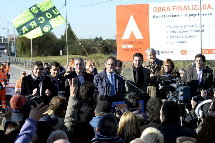 Scioli en Wilde “la próxima bajada será en Berazategui”