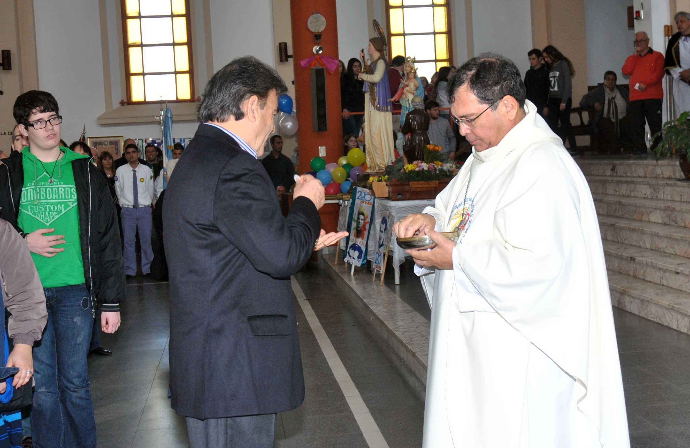 Gutiérrez participó de la misa por Don Bosco
