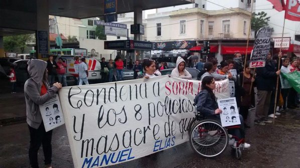 “La justicia tiene nombres de complicidad y en este caso es el de los jueces Falcón y Russo»