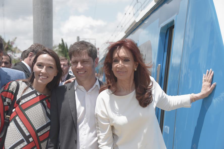 Mayra Mendoza en la inauguración del Roca