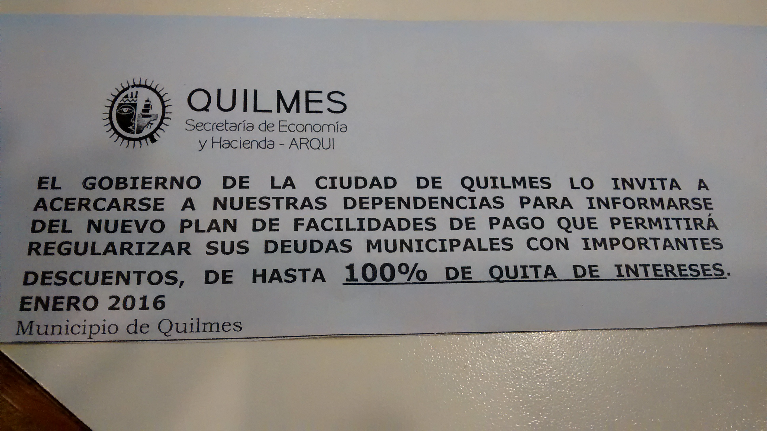 Si hay miseria que se note
