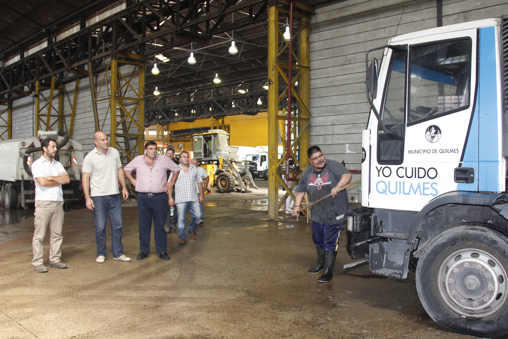 Molina en el centro de logística municipal