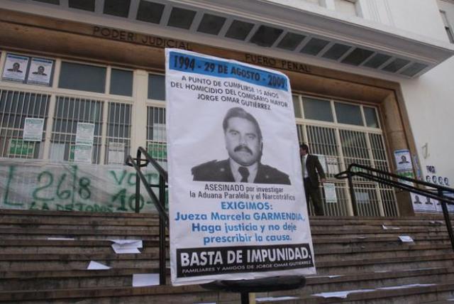 Ordenan iniciar el juicio por el asesinato del subcomisario Gutiérrez