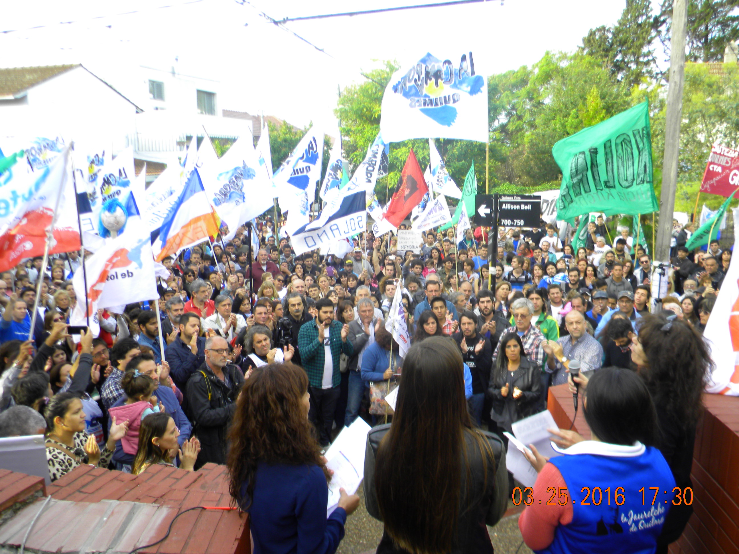 El FPV re señalizó el Pozo de Quilmes