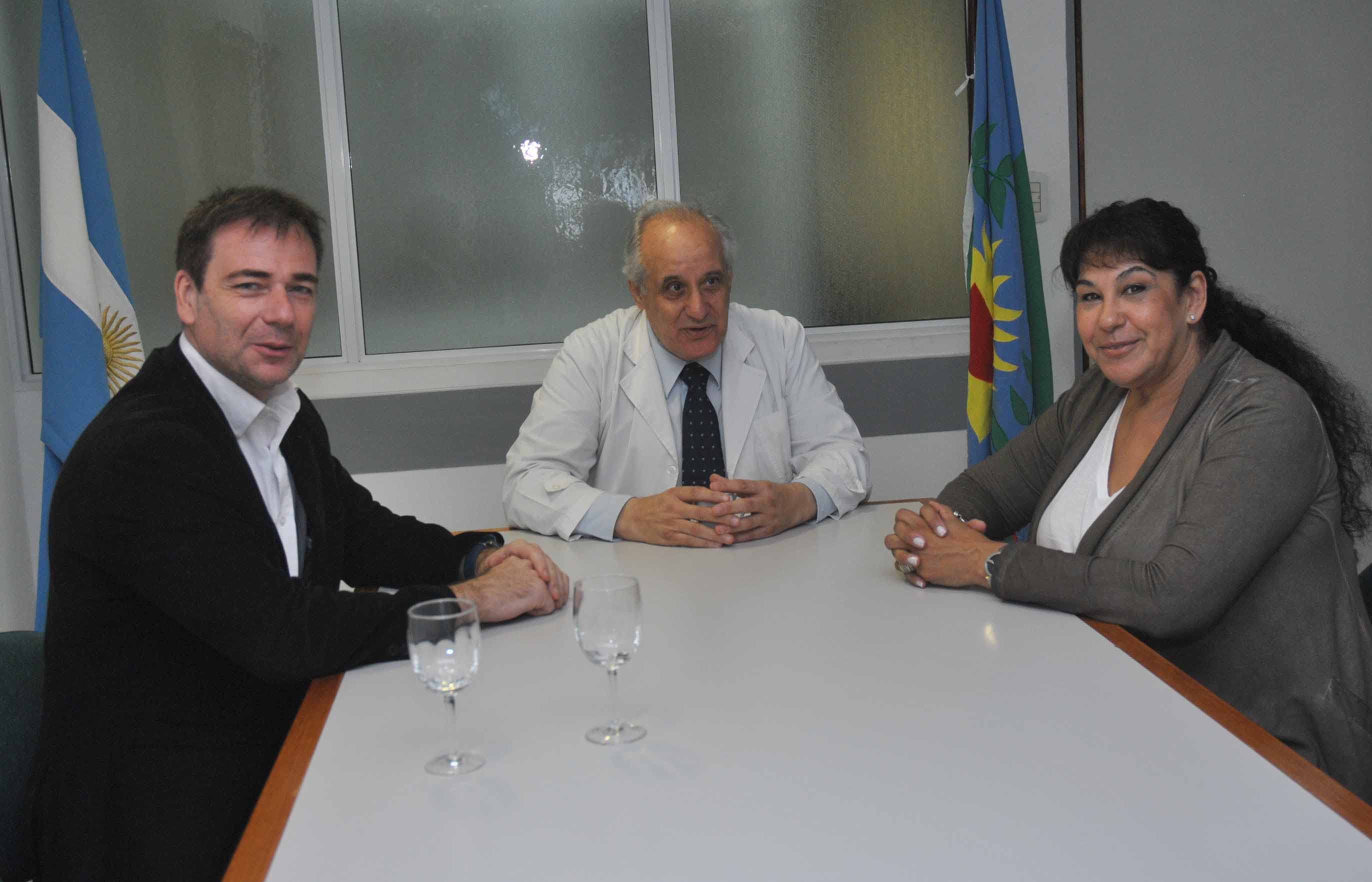 Raquel Coldani en el Hospital de Quilmes