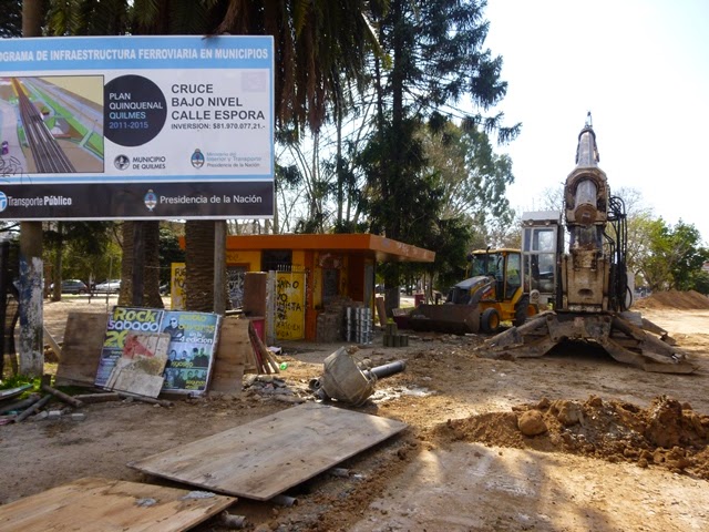 Avance en las obras de los bajo vías