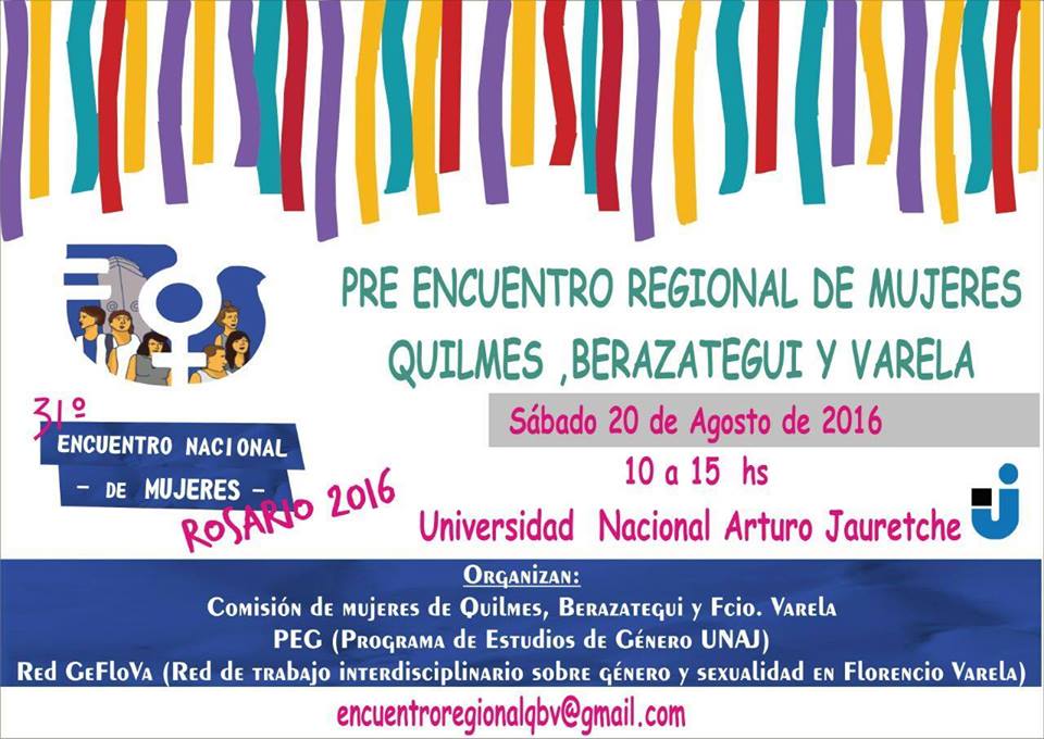 Pre encuentro regional de mujeres de Quilmes, Varela y Berazategui