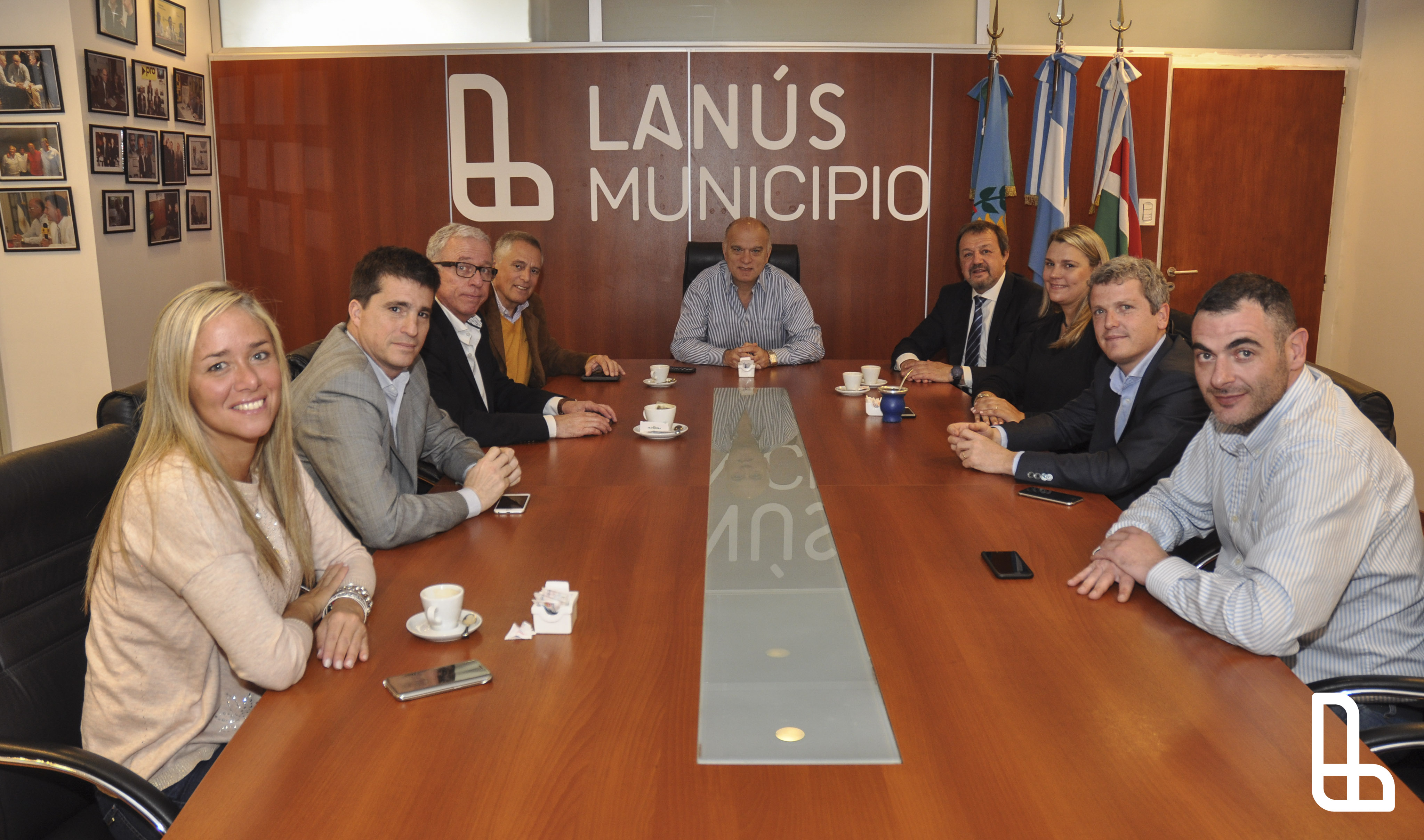 Grindetti con senadores de Cambiemos