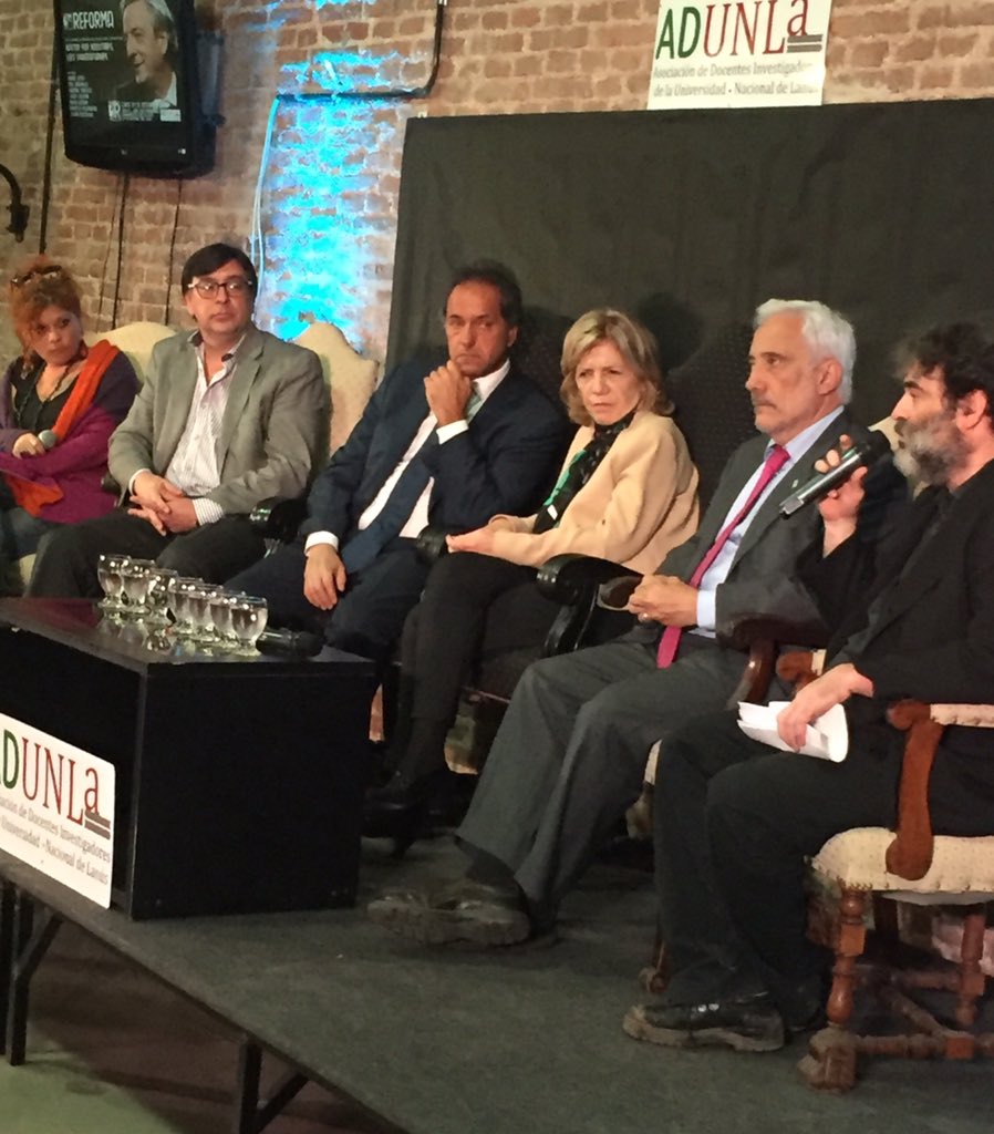 Scioli homenajeó a Néstor Kirchner en la UNLA