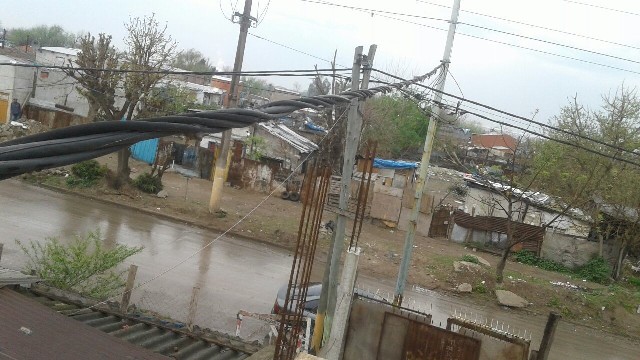 Peligro por cable de media tensión
