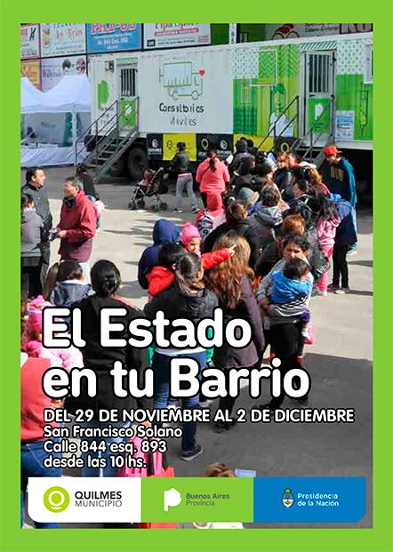 «El Estado en tu Barrio» llega a Solano