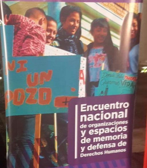 Eva Ramírez en el Encuentro Nacional de Organizaciones y Espacios de Memoria y Defensa de Derechos Humanos  