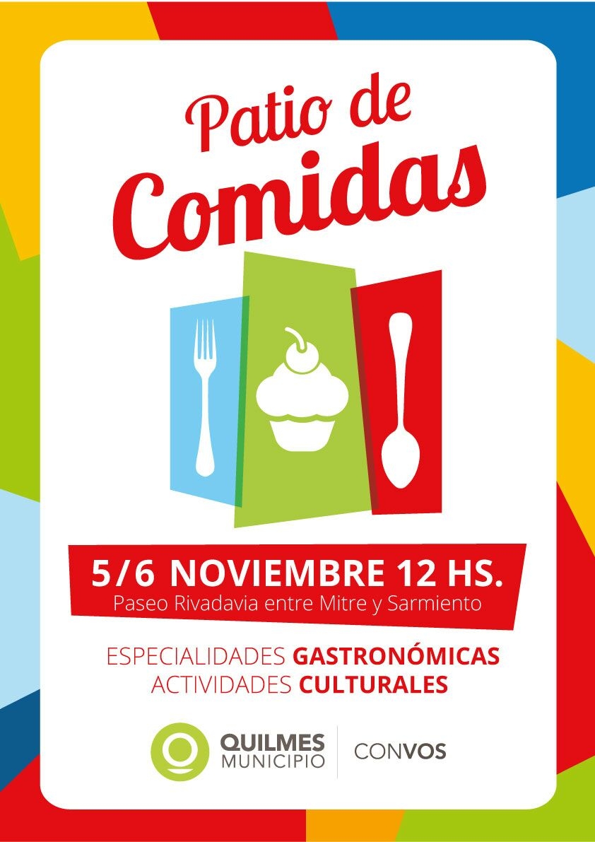 Colectividades y gastronomía en la peatonal Rivadavia