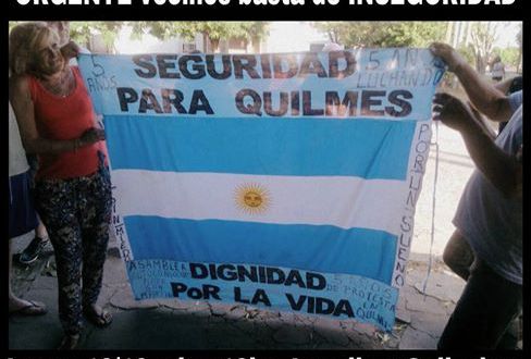 Marchan por seguridad en Quilmes