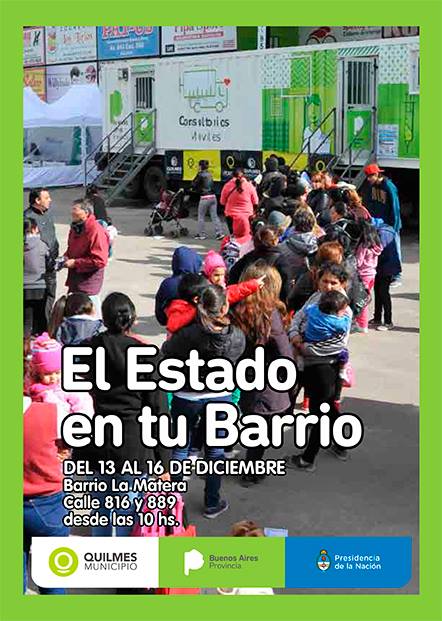 «El Estado en tu Barrio» llega a La Matera