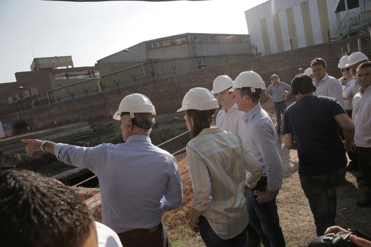 Vidal recorrió obras con Insaurralde y Grindetti
