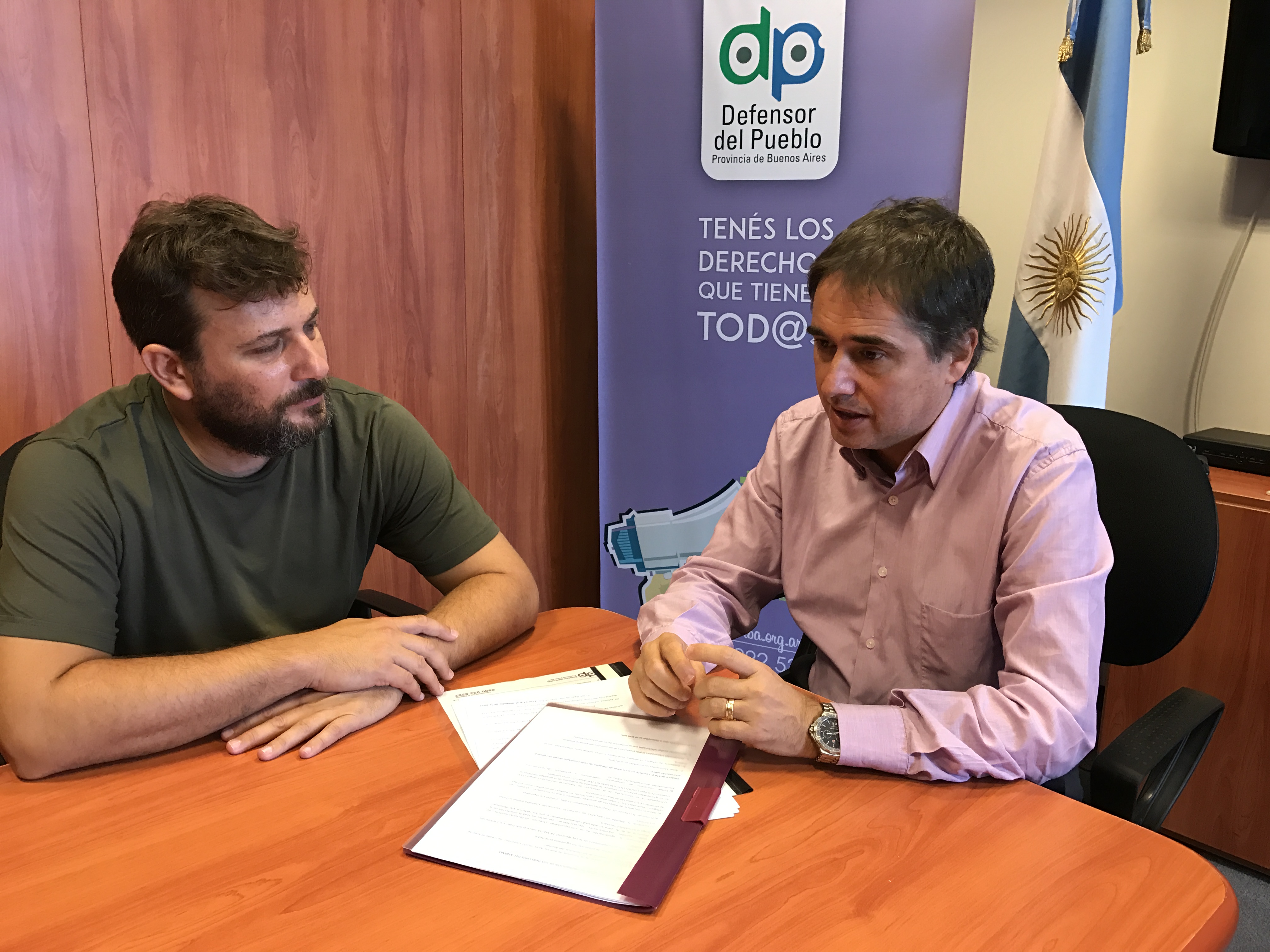 Doval se reunió con el Defensor del Pueblo