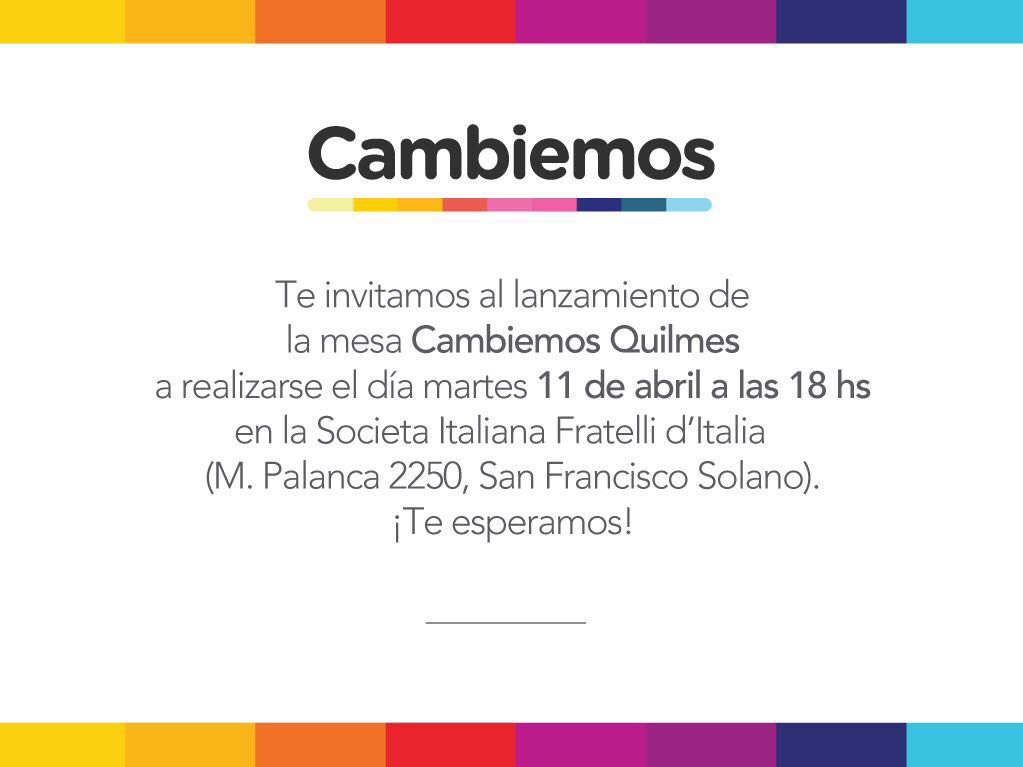 Se lanza la mesa de Cambiemos en Quilmes