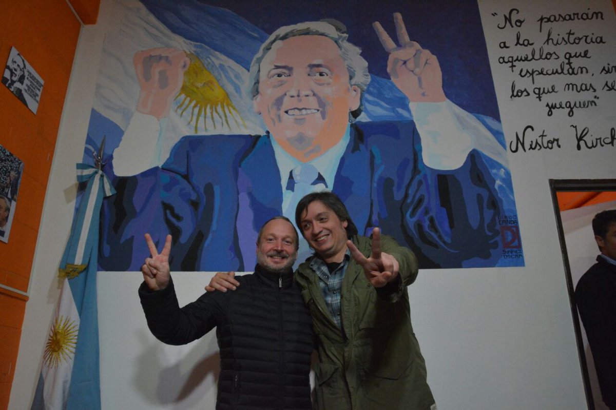 Máximo en Varela: «La única dirigente política del país, de peso, es Cristina»