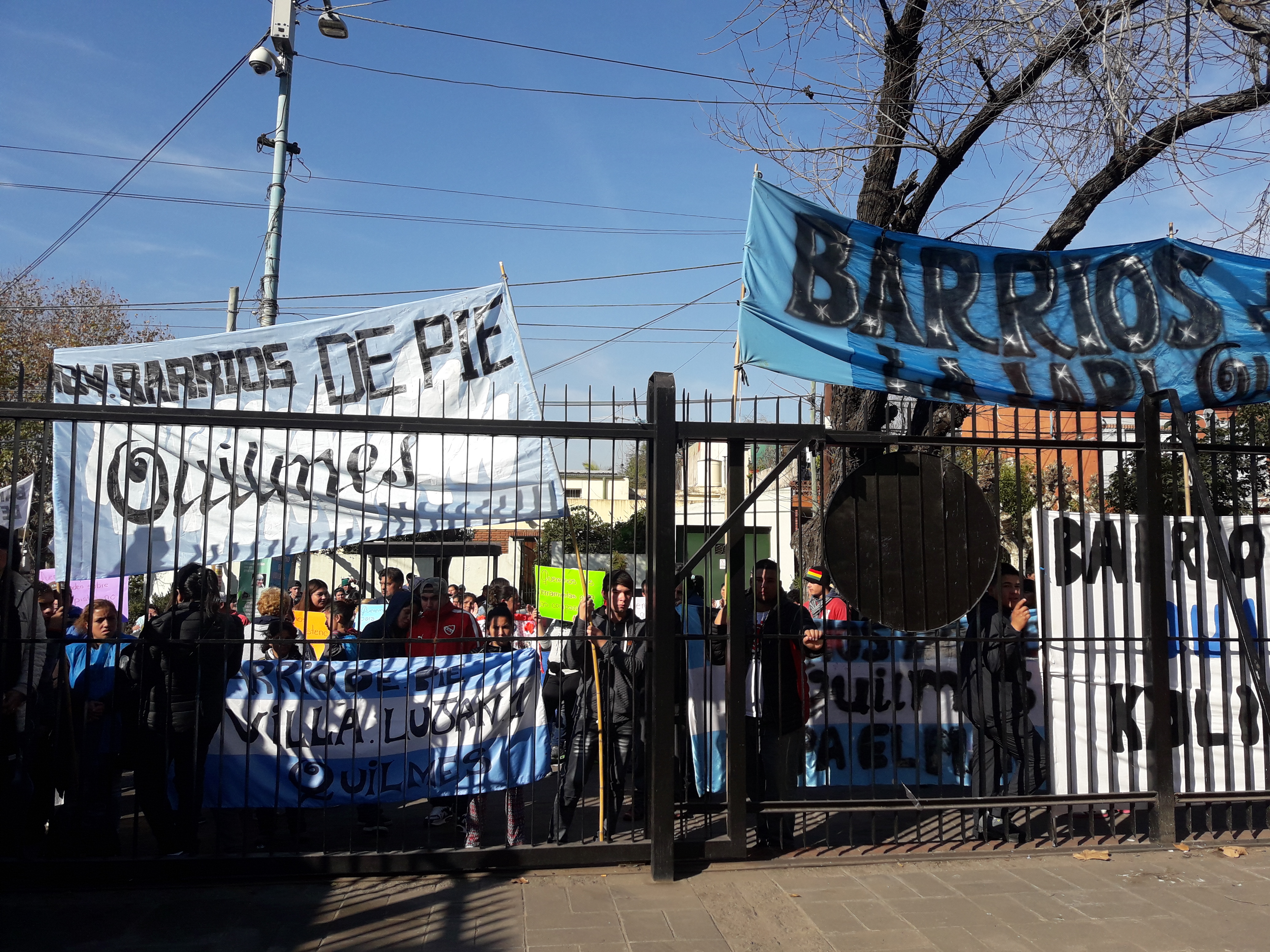 Protesta de Barrios de Pie en Quilmes