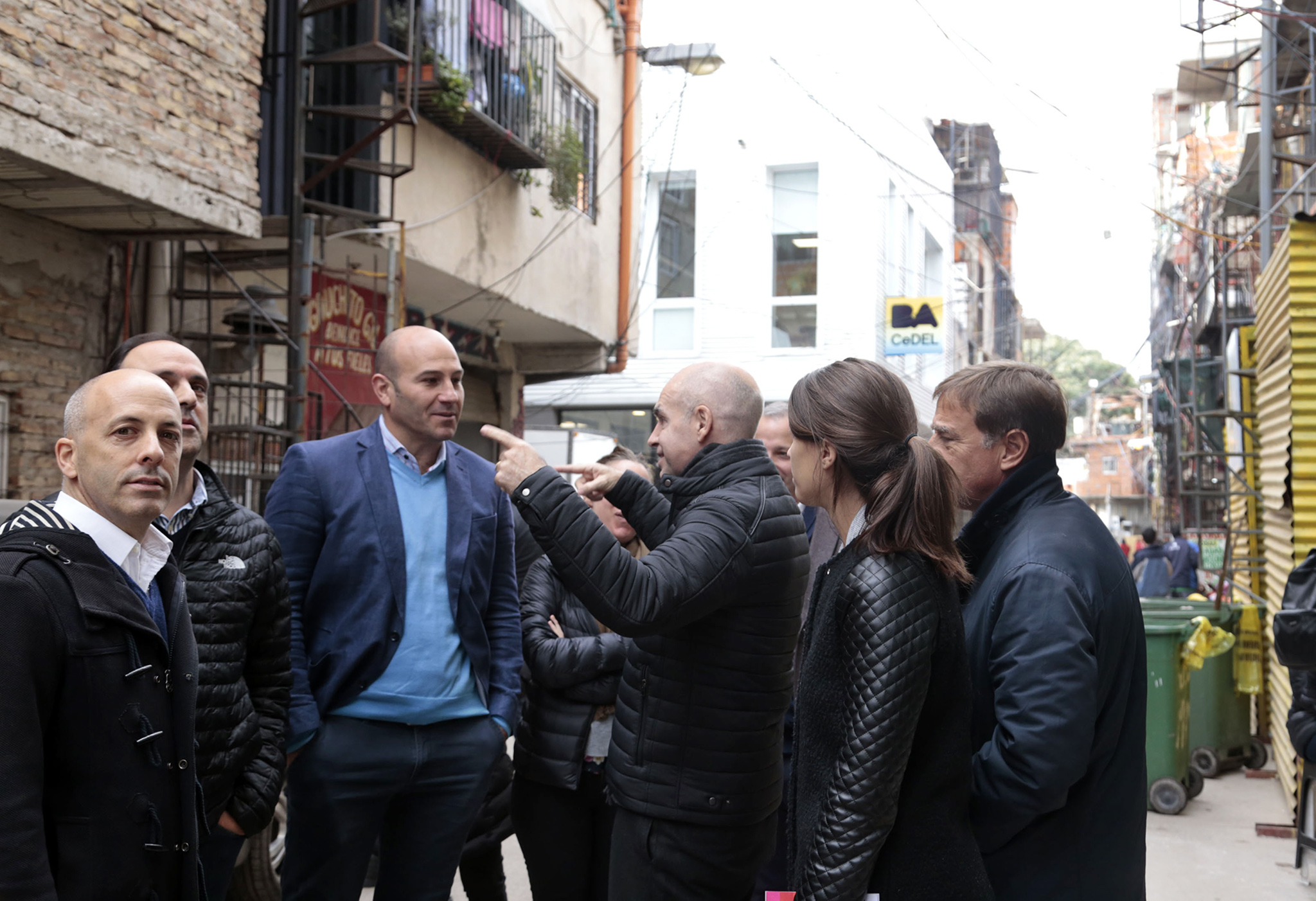 Molina con Larreta en la Villa 31