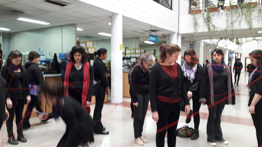 Intervención artística por la Emergencia en Violencia de Género