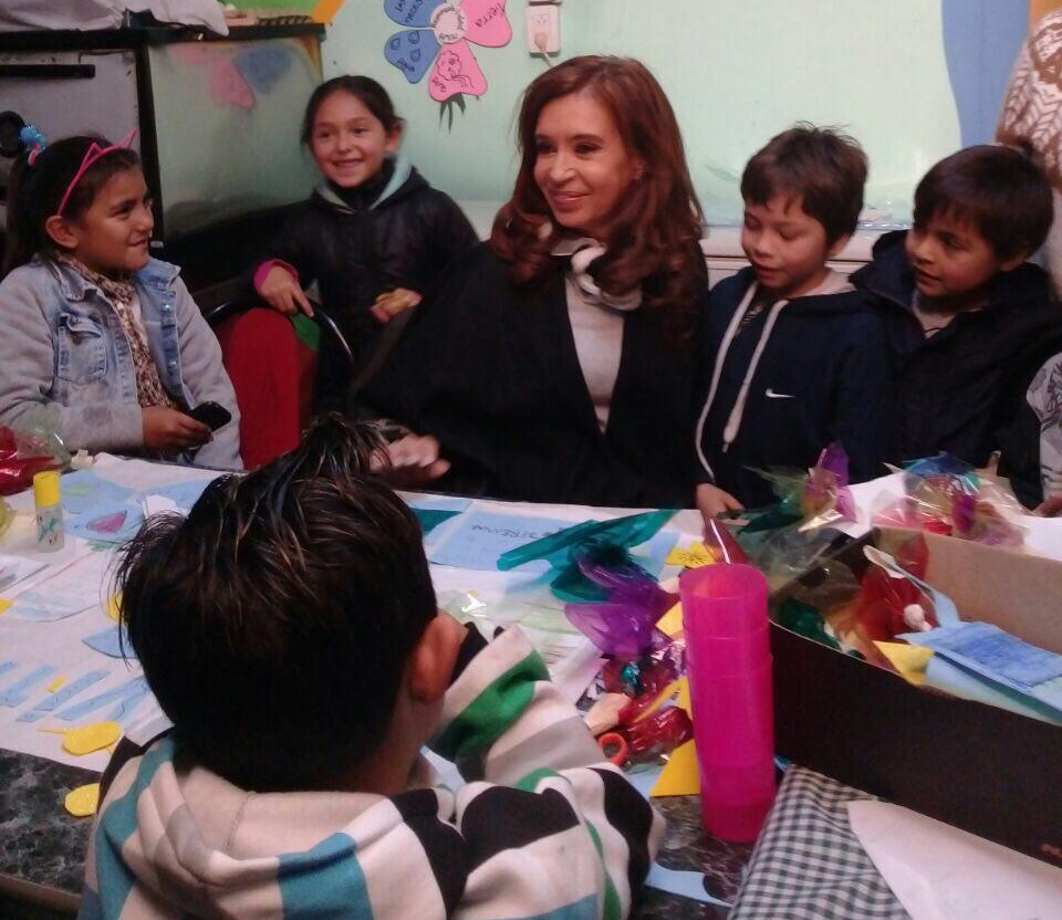 CFK visitó un comedor en Quilmes