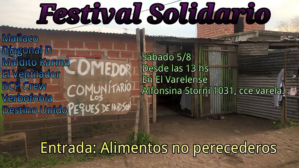 Festival solidario para un comedor comunitario