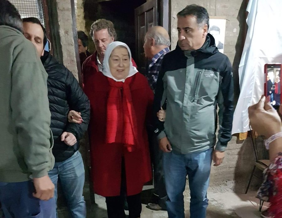 Hebe de Bonafini en Villa Caraza con Depetri y Díaz Pérez