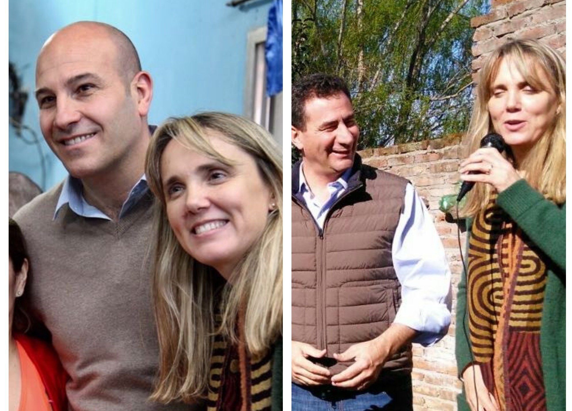 Gladys Gonzalez con Martiniano y Regazzoni