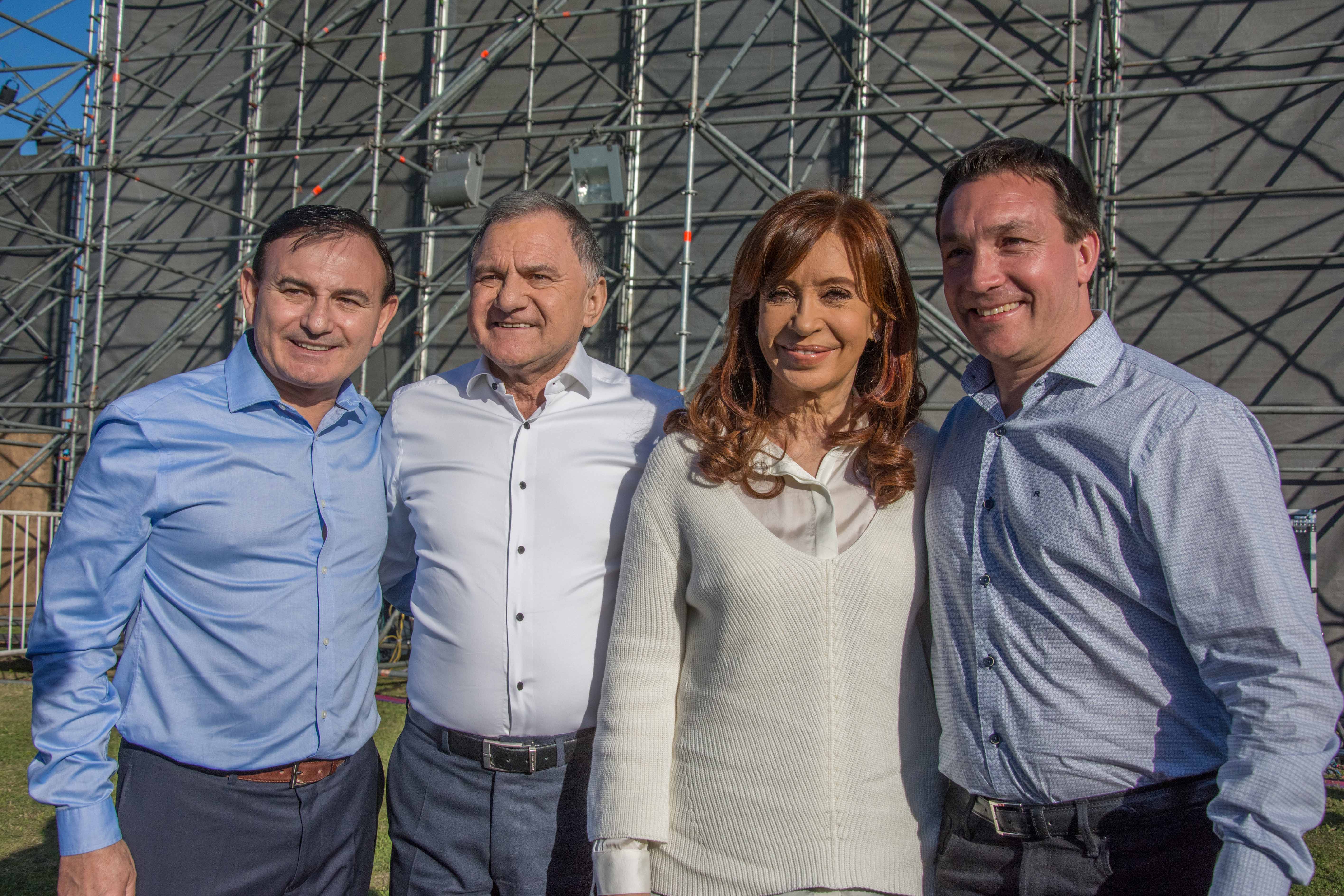 Pereyra y Watson tras el discurso de CFK en Varela