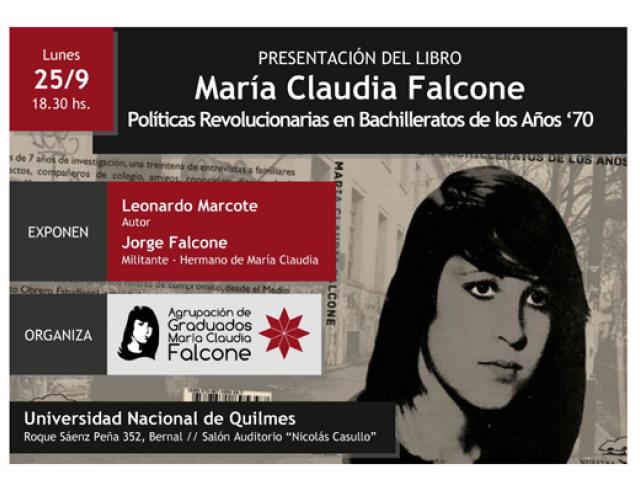 Presentan el libro de María Claudia Falcone