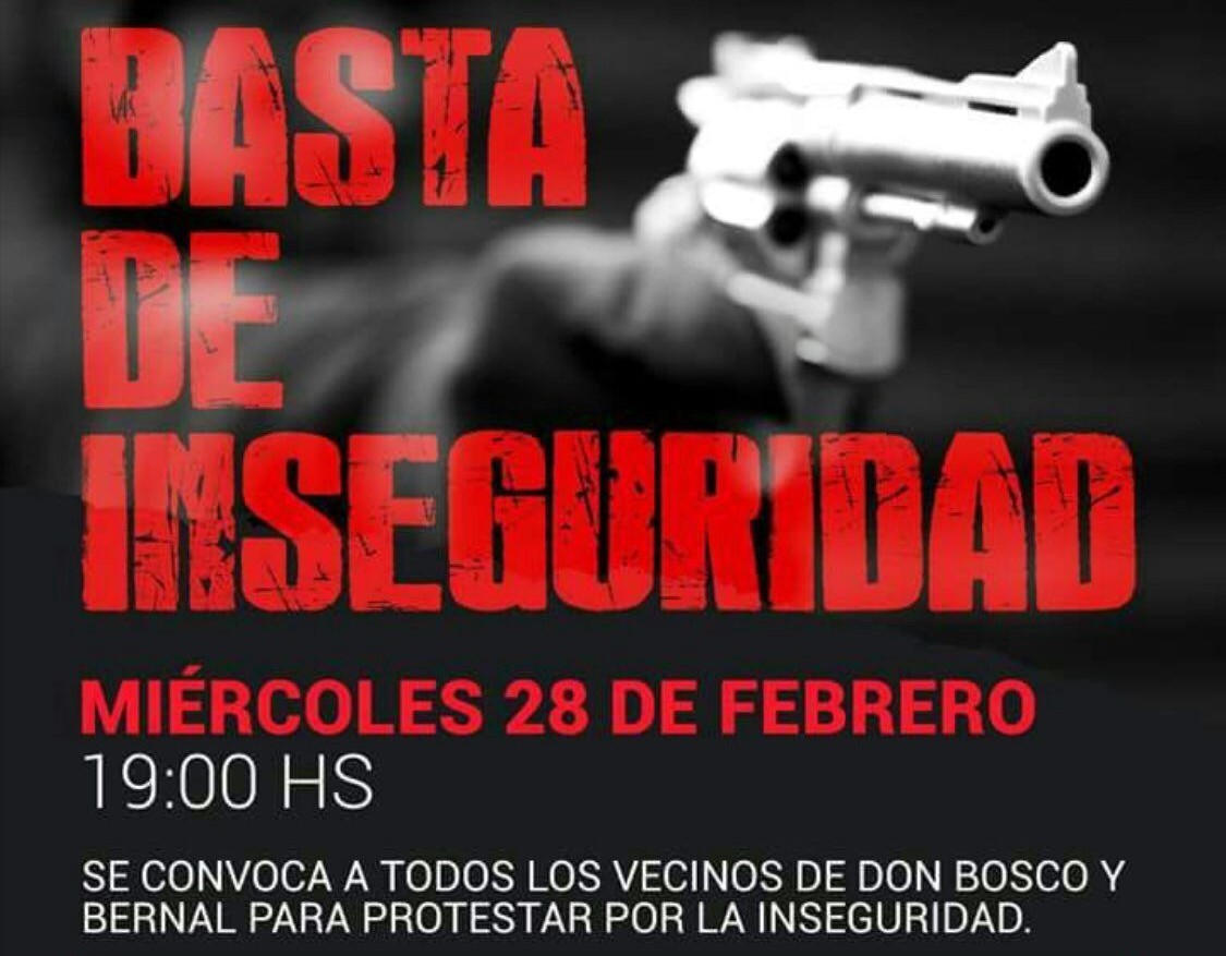 Don Bosco marcha contra la inseguridad