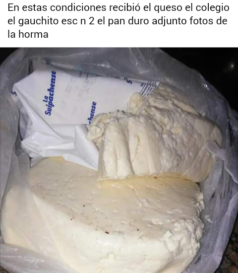 Denuncian comida en mal estado en comedores escolares de Lanús