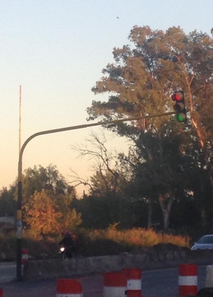 Semáforo peligroso en El Rocío