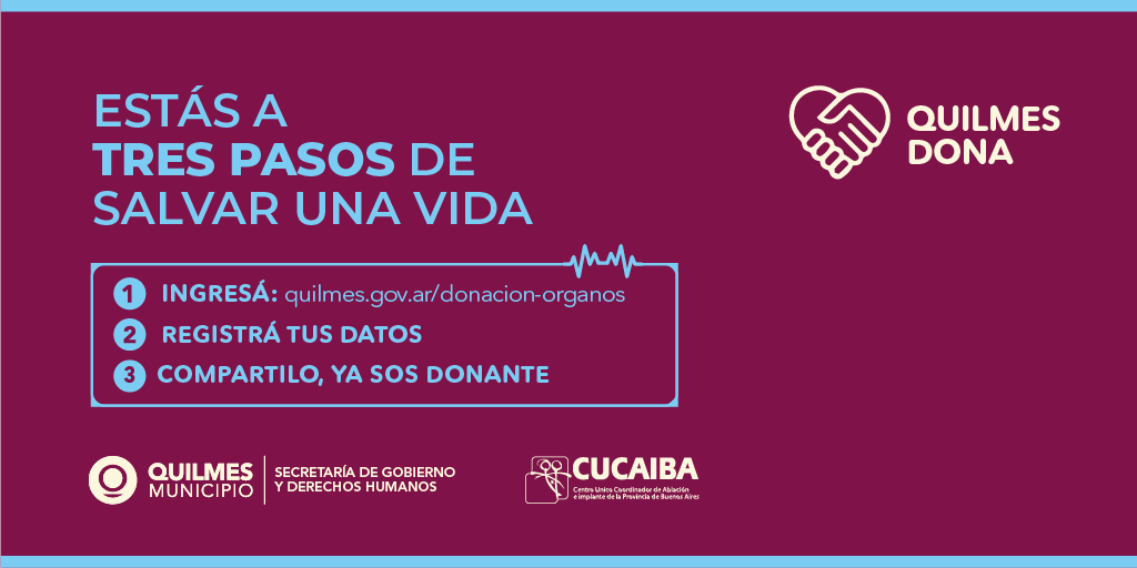 El Municipio y el CUCAIBA lanzan la campaña «Quilmes Dona»