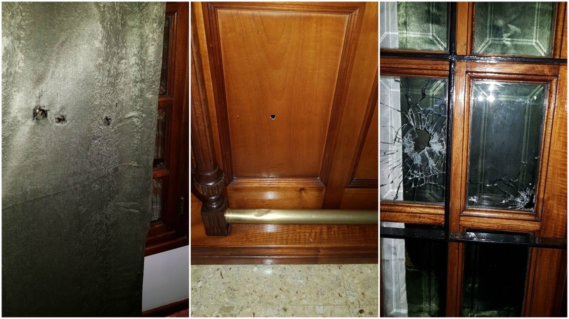 Intento de robo y tiroteo en la casa de  los padres de Juan Bernasconi