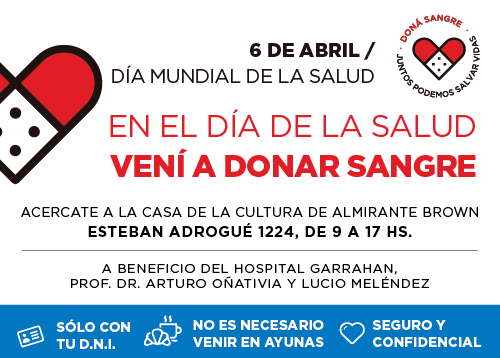 Colecta de sangre por el Día Mundial de la Salud