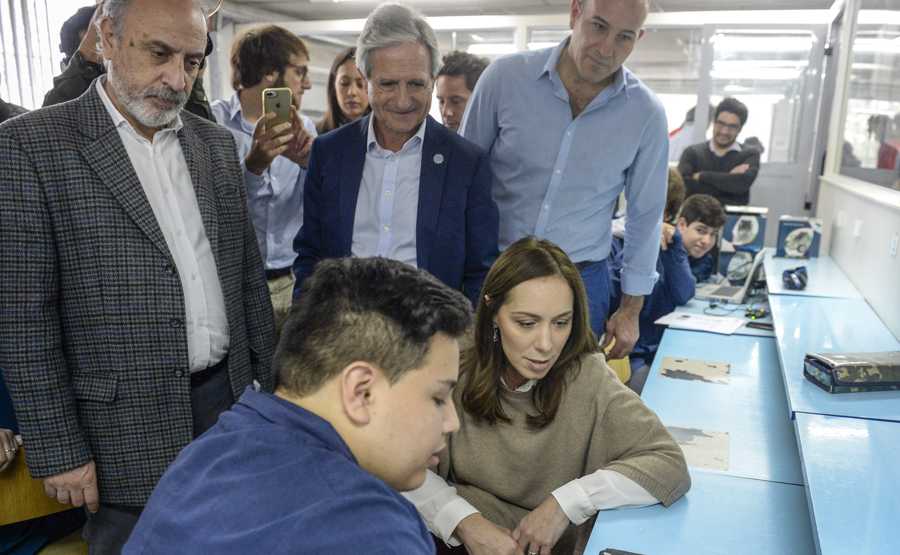 Vidal e Ibarra participaron de la presentación del programa nacional de inclusión digital en Quilmes