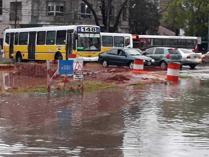 El temporal pegó duro en Brown y Varela