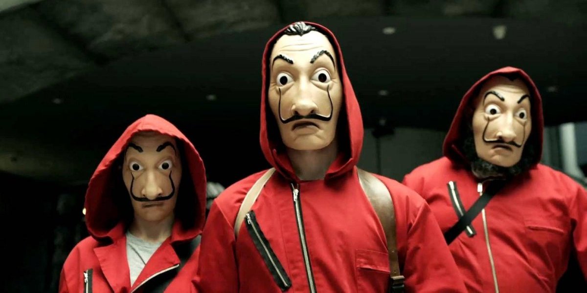 Con máscaras de La Casa de Papel intentan secuestrar a un hombre