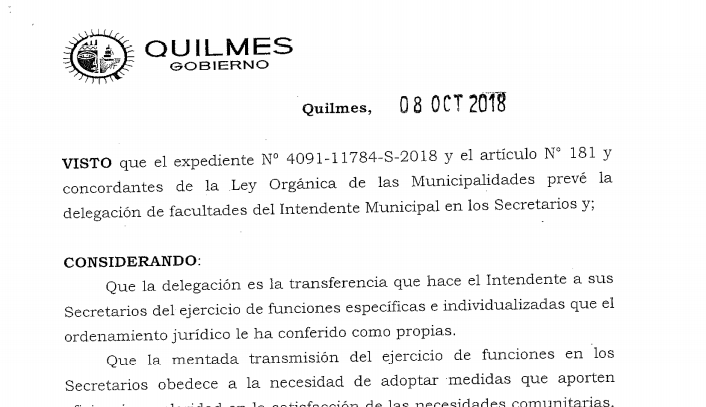 Molina empodera a sus secretarios
