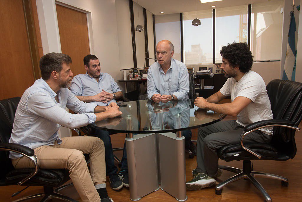 #Lanús – Grindetti recibió a Pablo Alaniz