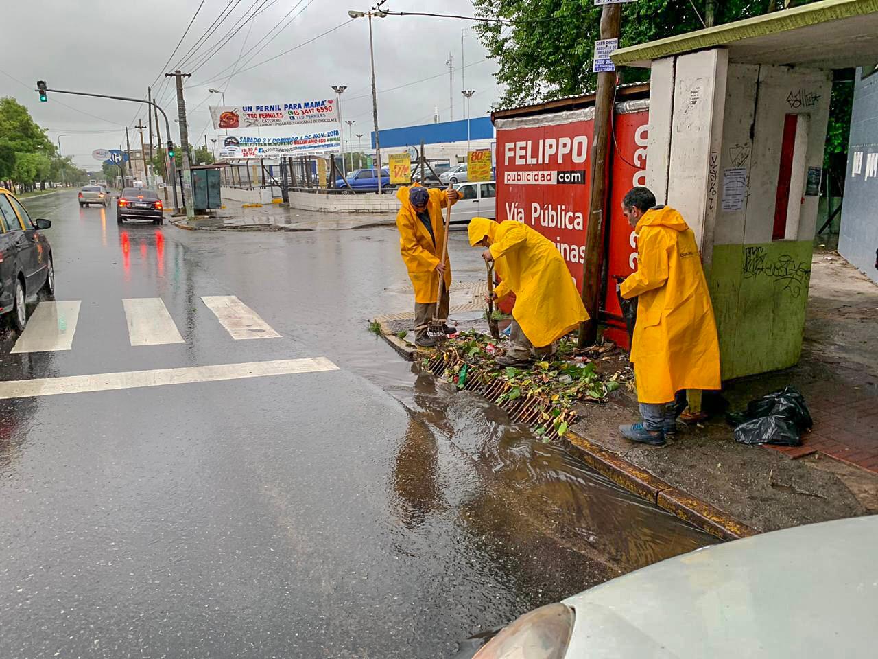 Operativo Municipal por el temporal