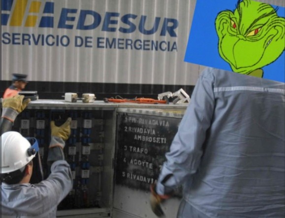 Edesur es el Grinch: 4000 usuarios sin luz en Lanús