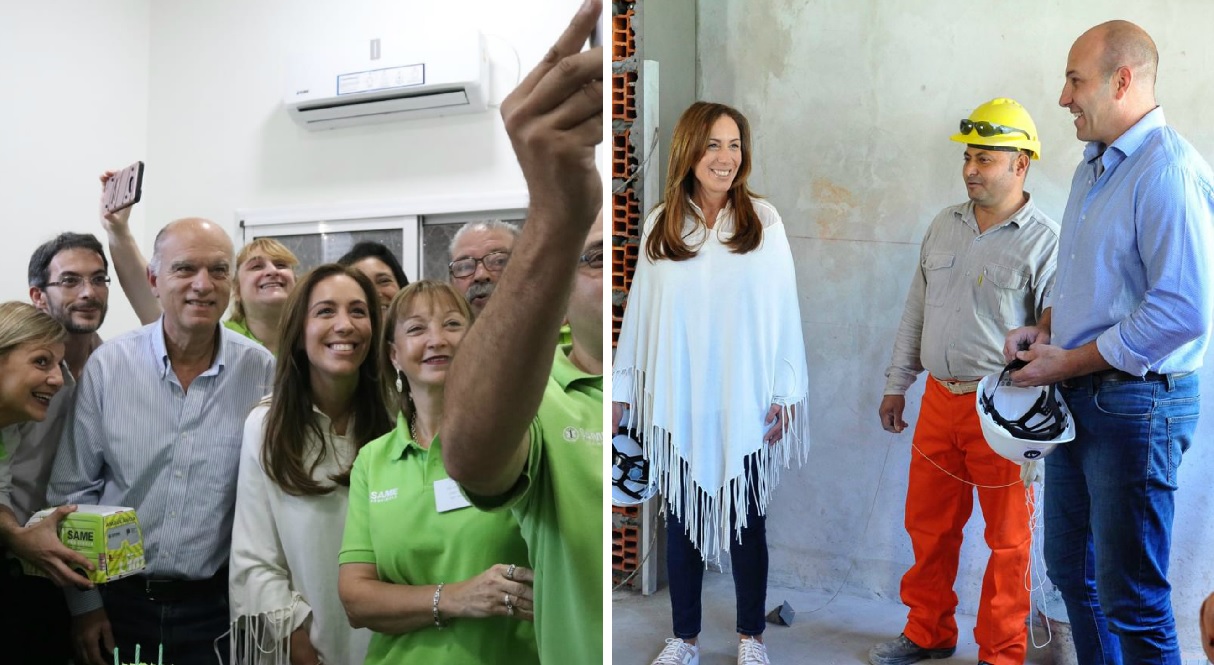 Vidal camina el conurbano: se mostró con Molina y Grindetti