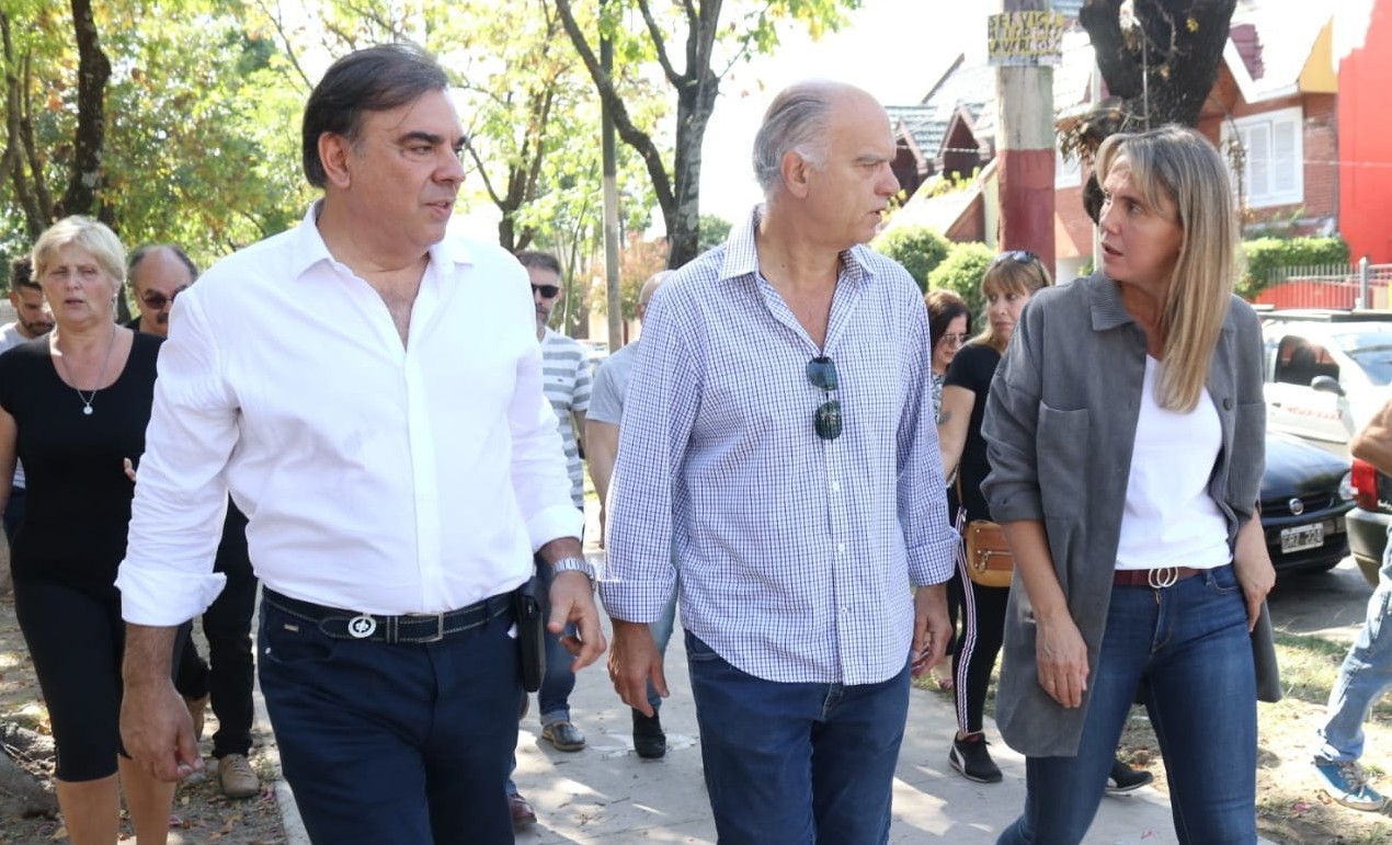 Grindetti, González y Otero celebraron el aniversario de Gerli