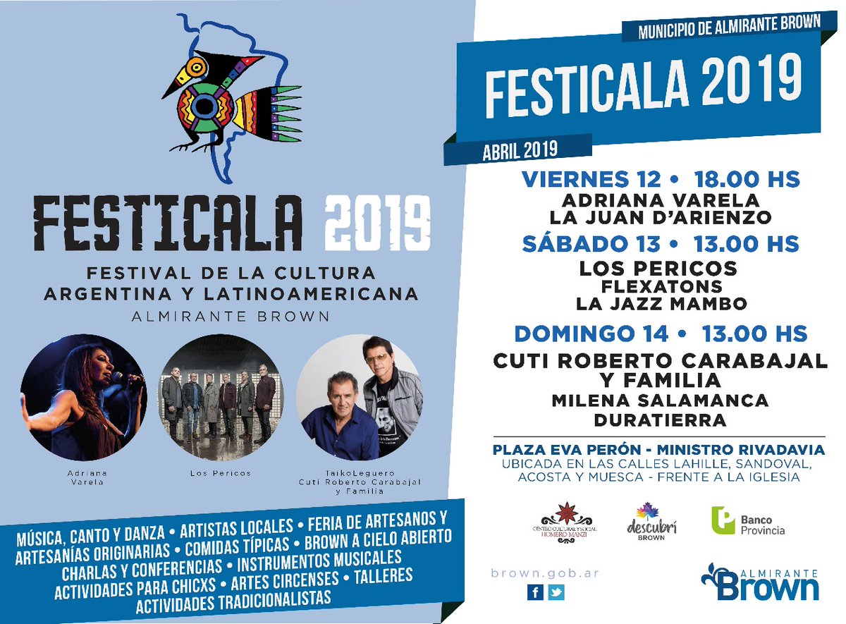 Con Los Pericos, vuelve el Festicala a Ministro Rivadavia