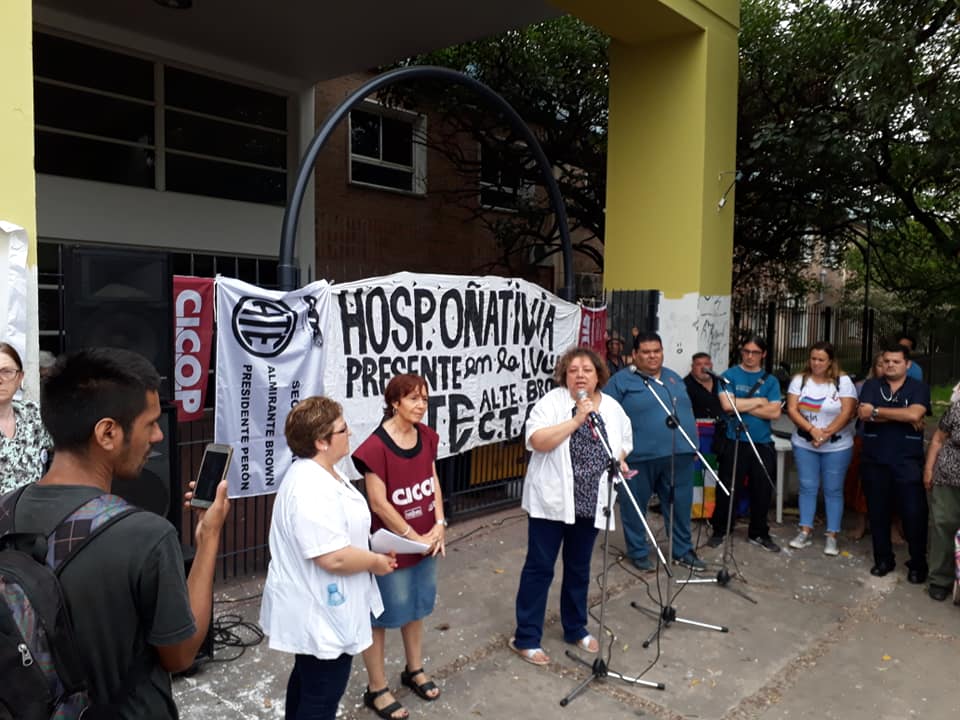 Paro y jornada de reclamos en el hospital Arturo Oñativia
